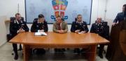La conferenza stampa al Comando provinciale dei Carabinieri di Vibo Valentia