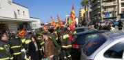 La protesta a Reggio Calabria, foto Ansa