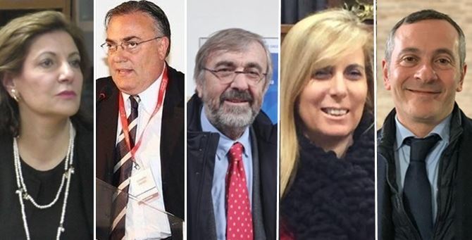 Iole Fantozzi, Gilberto Gentili, Giuseppe Zuccatelli, Giuseppina Pannizzoli e Giuseppe Giuliano