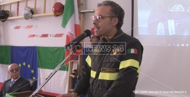 Il comandante dei vigili del fuoco di Cosenza, Massimo Cundari, arrestato dai carabinieri