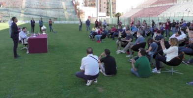 La conferenza stampa del presidente della Reggina Luca Gallo