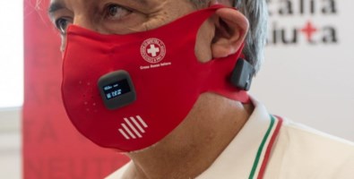 La mascherina presentata da Croce Rossa - foto Fb