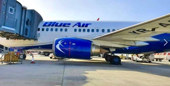 Un aereo della compagnia Blue Air