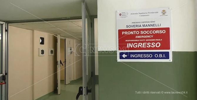 Il pronto soccorso dell’ospedale di Soveria Mannelli