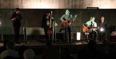 Voltarelli durante il concerto (foto Giuseppe Iazzolino)
