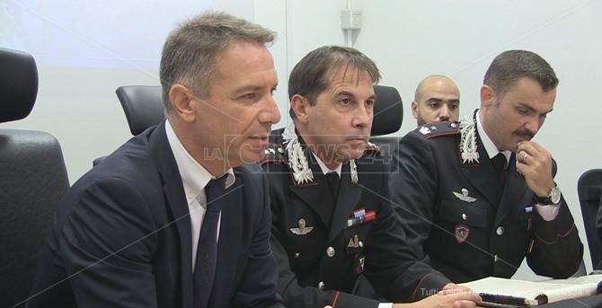 Il procuratore Falvo e gli ufficiali Bruno Capece e Gianfranco Pino