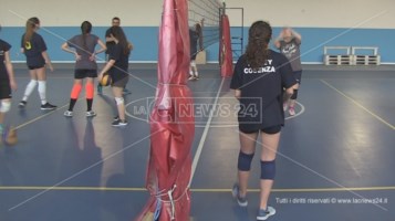 Un allenamento del Volley Cosenza