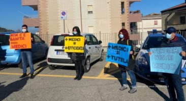 La protesta a Corigliano 