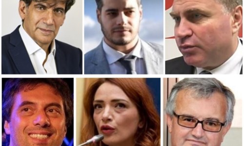Carlo Tansi, Riccardo Tucci, Giuseppe Graziano, Nicola Fiorita, Jasmine Cristallo, Nino De Masi
