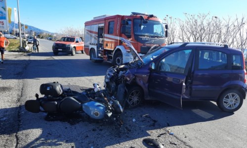 Il luogo dell’incidente a Siderno