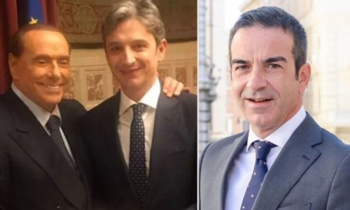 Da sinistra, Berlusconi, Mangialavori e Roberto Occhiuto