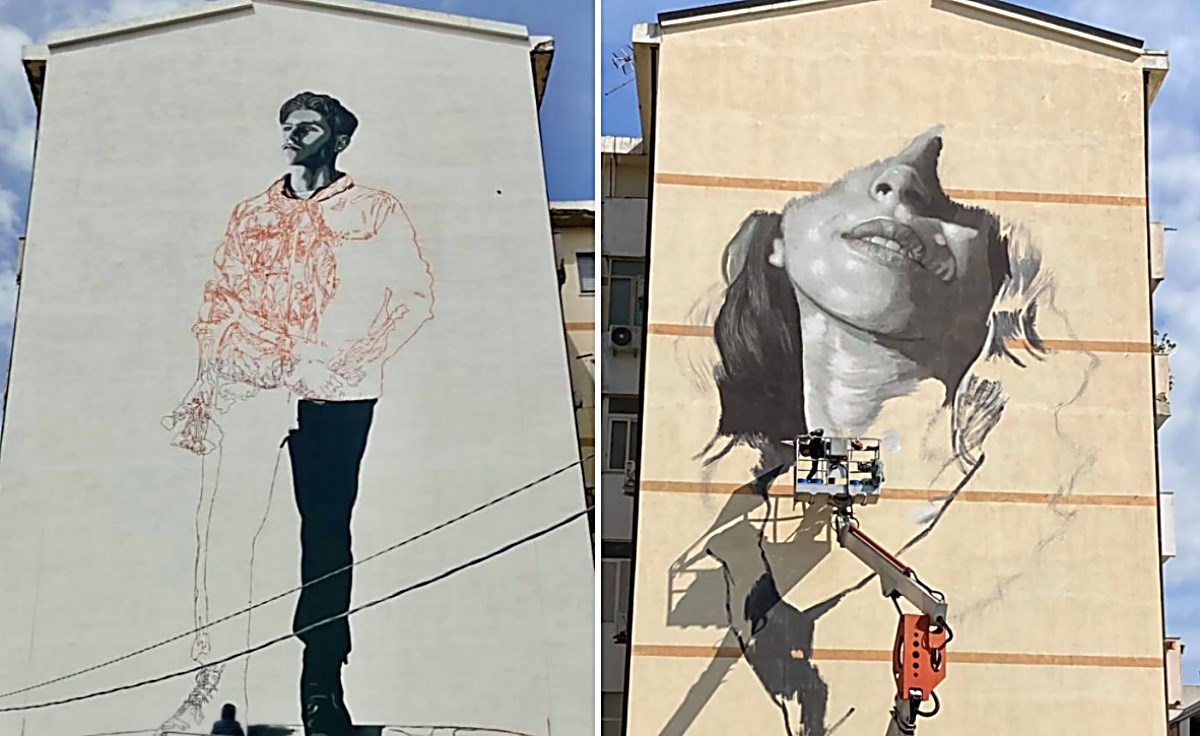 I murales di Reggio, foto da fb del sindaco Falcomatà