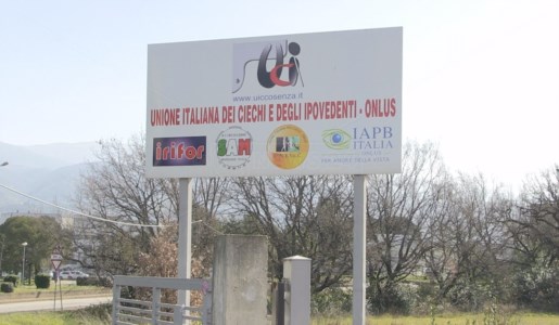 La sede dell’Unione Ciechi di Rende