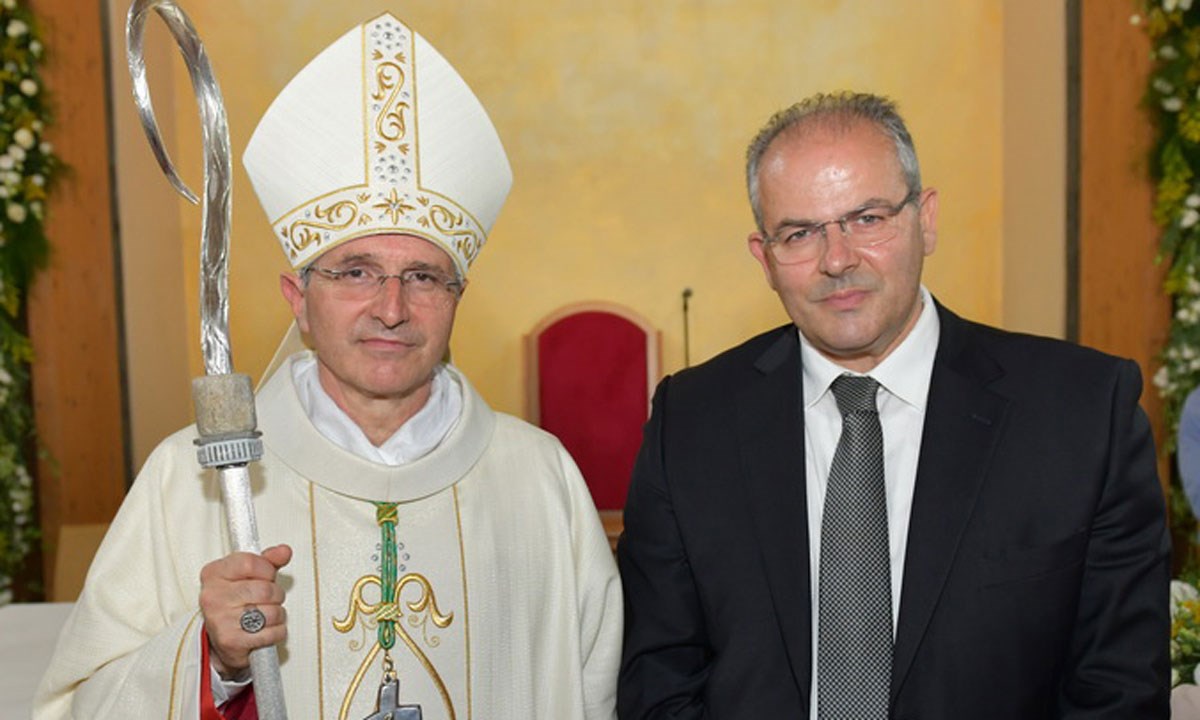 Monsignor Fortunato Morrone e Michele Affidato