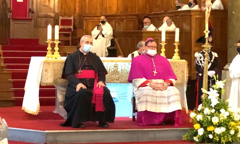 Mons. Giuseppe Satriano e Mons. Maurizio Aloise