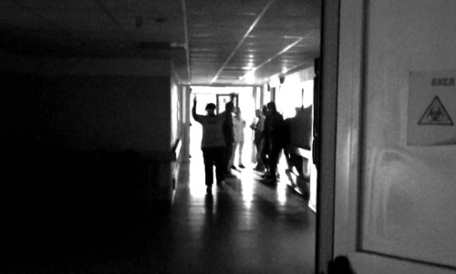 Ospedale al buio