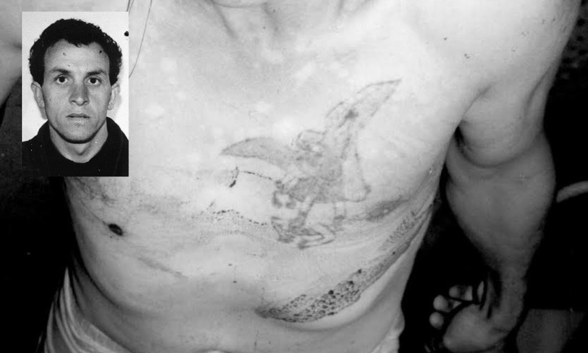 Il tatuaggio di San Michele Arcangelo sul corpo di Raffaele Fiammingo 