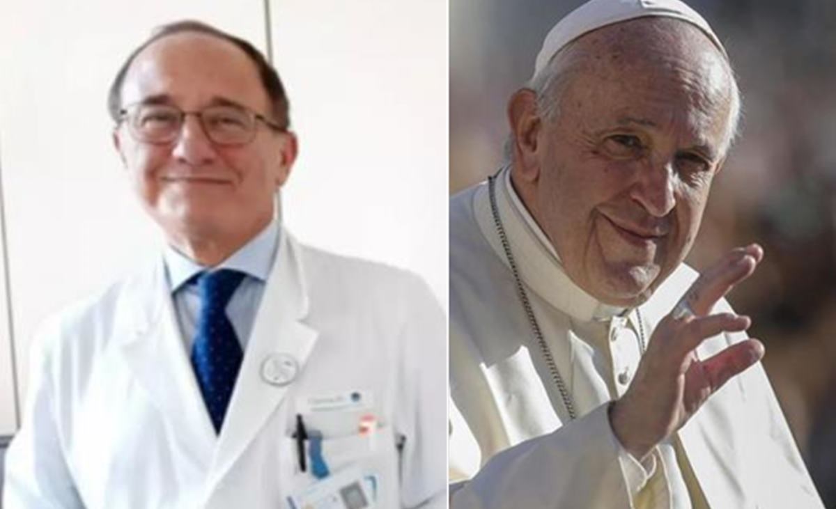 Il dottor Luigi Sofo e Papa Francesco