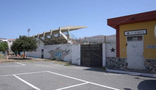 L’entrata dello stadio Longobucco di Scalea
