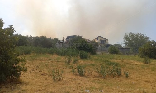 Abitazioni minacciateRende, bruciano ancora le colline di Sant’Agostino: residenti infuriati