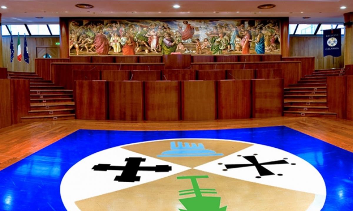 La sala del Consiglio regionale