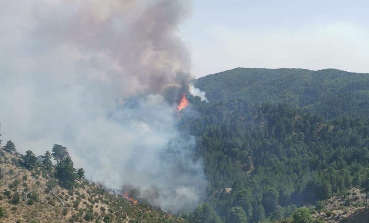 L’incendio nella Valle Infernale di San Luca
