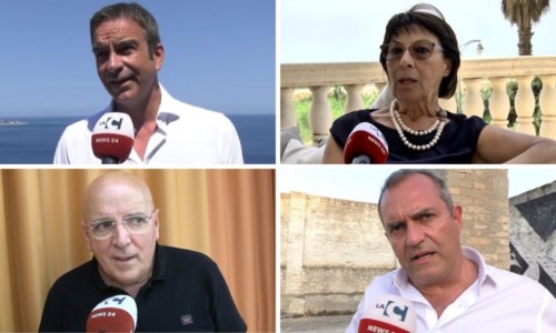 I quattro candidati alla presidenza della Regione Calabria: Roberto Occhiuto, Amalia Bruni, Mario Oliverio e Luigi de Magistris