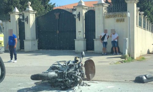 Il luogo dell’incidente sulla 106 a Crotone