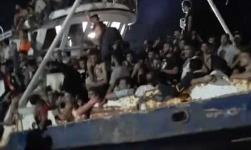 Sbarco a Lampedusa, foto ansa