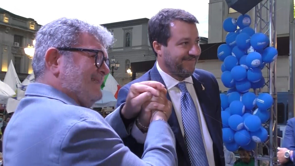 Nino Spirlì e Matteo Salvini