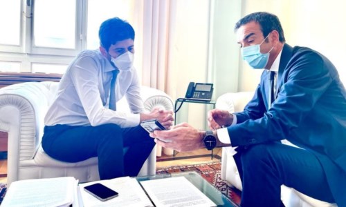 Il ministro Speranza e il governatore Occhiuto
