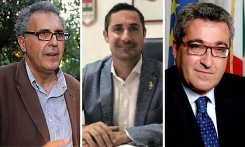 Da sinistra, Nicola Adamo, Ernesto Alecci e Demetrio Battaglia