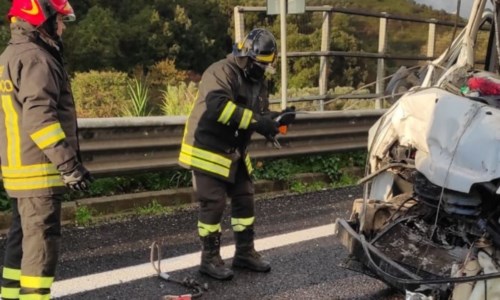 Una delle auto coinvolte