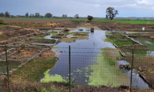 Parco archeologico di Sibari, questa mattina 