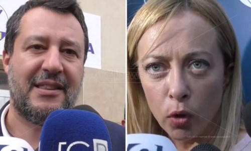 Matteo Salvini (Lega) e Giorgia Meloni (Fdi)