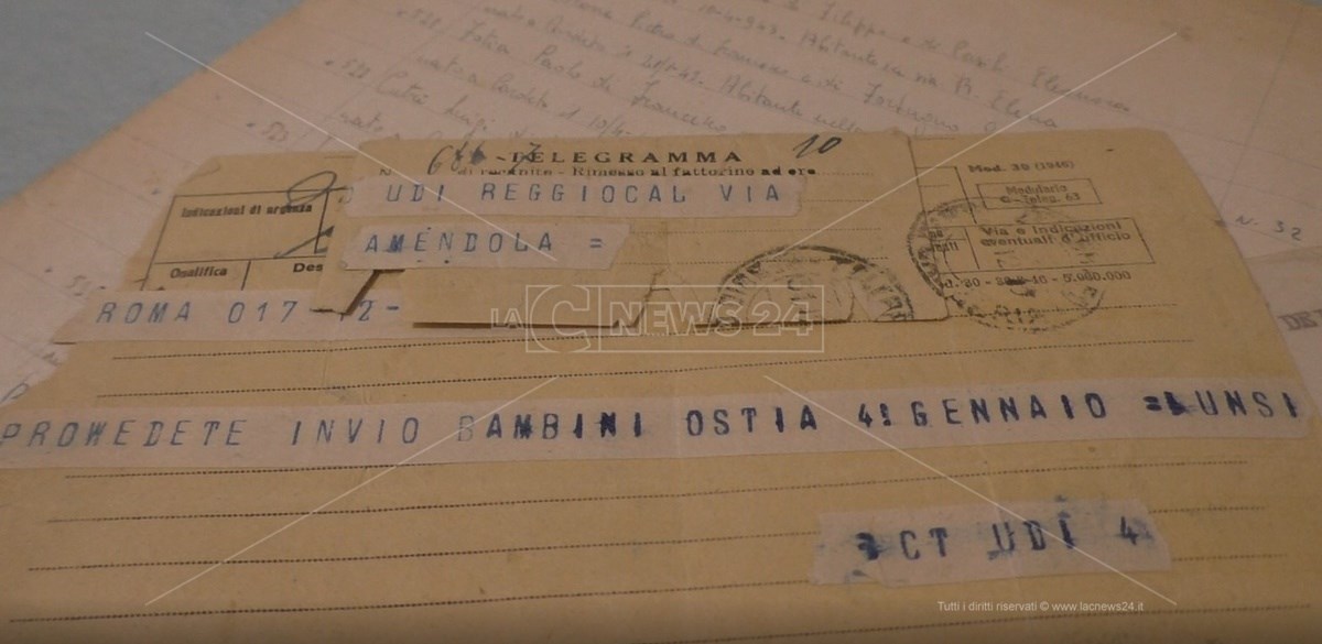 Documenti conservati nel costituendo archivio dell’Unione Donne in Italia di Reggio Calabria