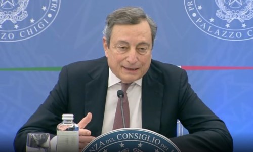 Il presidente del consiglio Mario Draghi 