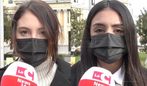 Noemi Lomanno e Emilia Maiuolo, due studentesse intervistate in occasione dello sciopero