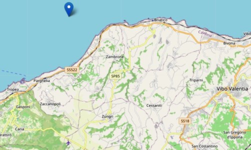 Il sismaTerremoto in Calabria, lieve scossa al largo della costa vibonese
