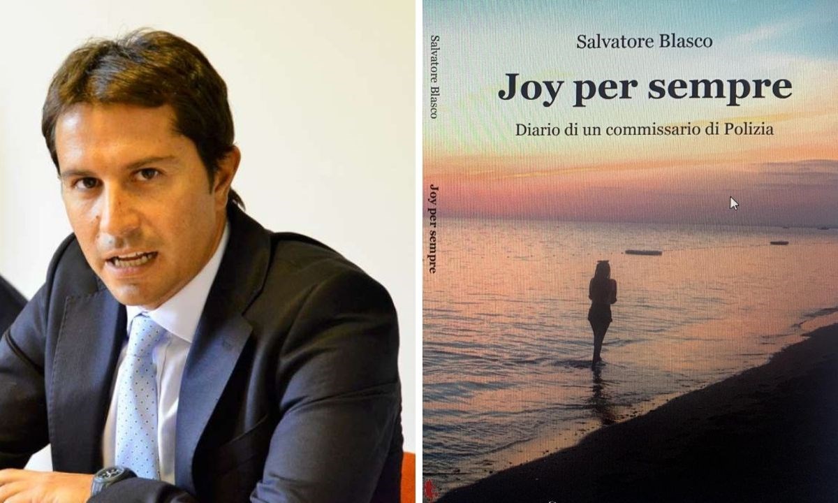 Salvatore Blasco e la copertina del suo libro
