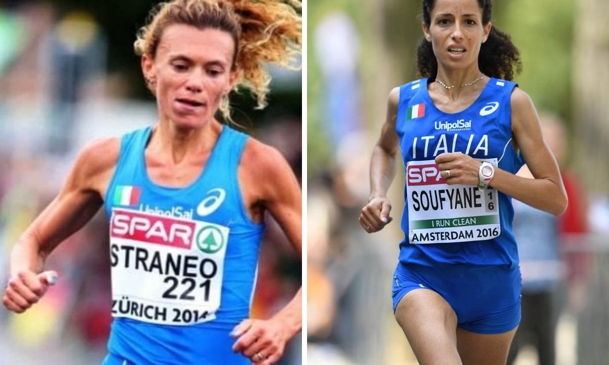 Le maratonete Valeria Straneo e Laila Soufyane