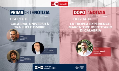 I format di LaCLe università in Calabria tra luci e ombre tra i temi dell’informazione live di LaC News24 in onda oggi alle 13