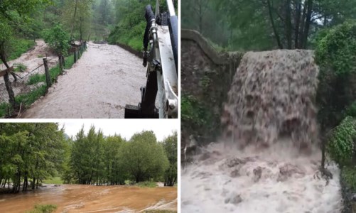 L’emergenzaMaltempo nel Cosentino, esondato il fiume a Sant’Agata d’Esaro. Il Comune: «Non uscite di casa»