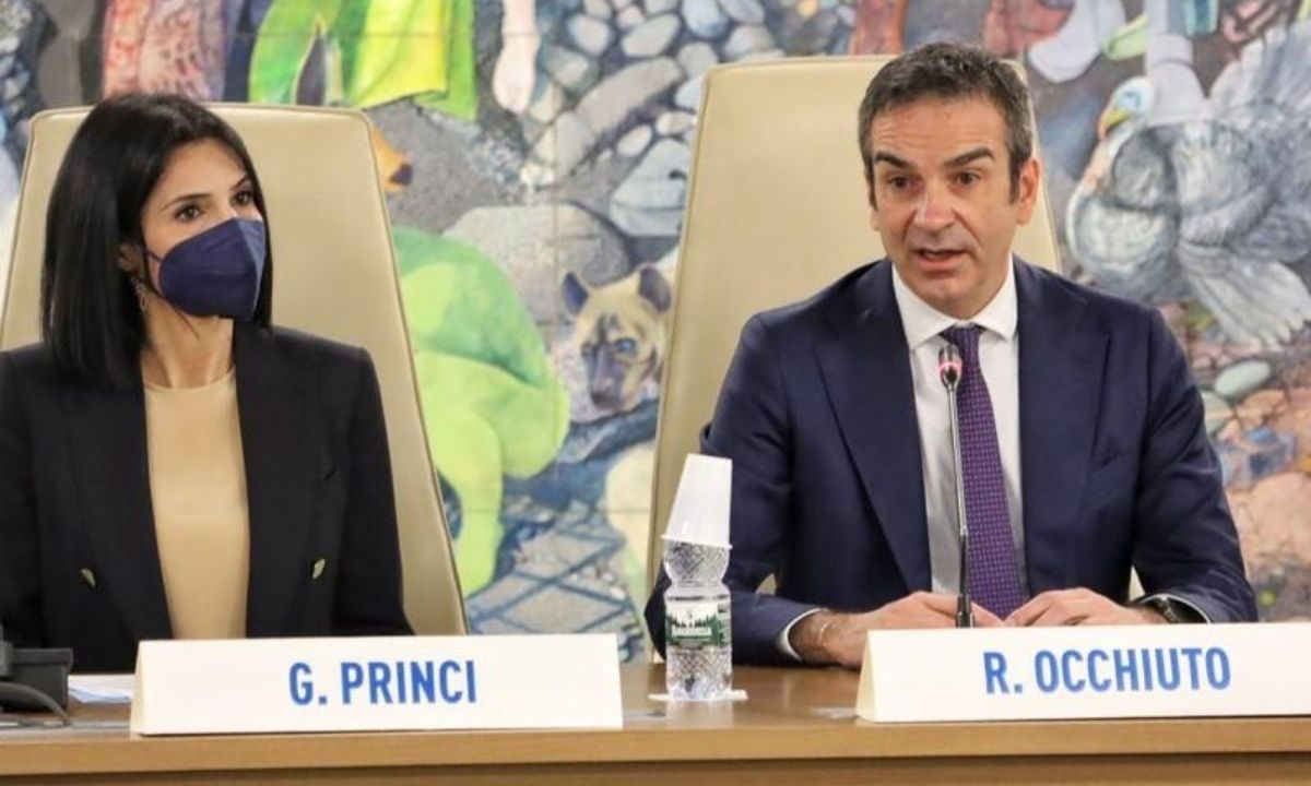 da sinistra Giusi Princi e Roberto Occhiuto