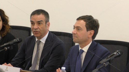Il presidente della Regione, Roberto Occhiuto, e l’assessore allo Sviluppo Economico, Rosario Varì