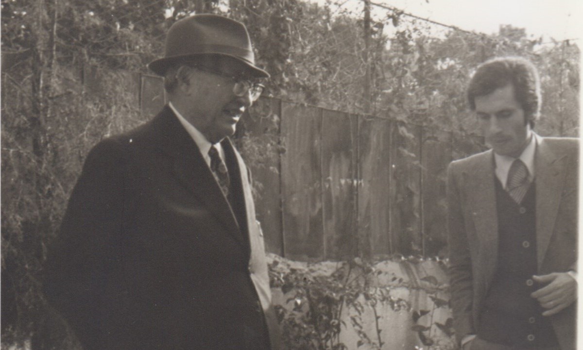 Eugenio Musolino e il nipote Giuseppe Notaro (Archivio Famiglia Notaro)