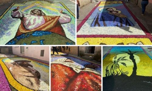 Petali, arte e fede: tripudio di colori a Potenzoni per il ritorno dell’Infiorata - Foto