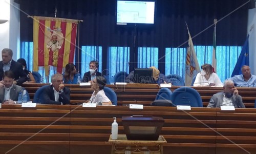 Un momento della seduta del Consiglio comunale
