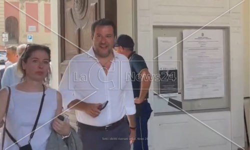 L’arrivo di Salvini alla Provincia di Cosenza