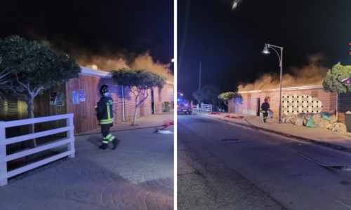 Indagini in corsoIncendio nel Catanzarese, nella notte fiamme in uno stabilimento balneare